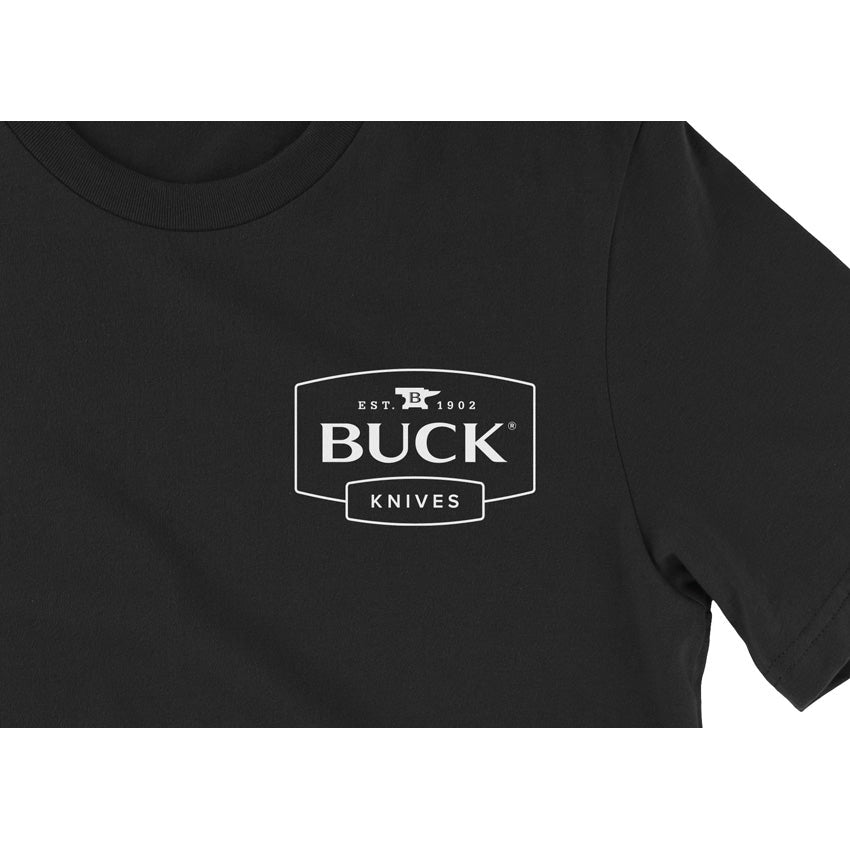 Buck Logo T-Shirt Large Black